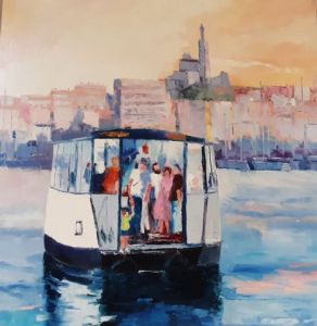 Voir le détail de cette oeuvre: Marseille Rosé et le Ferry boat 